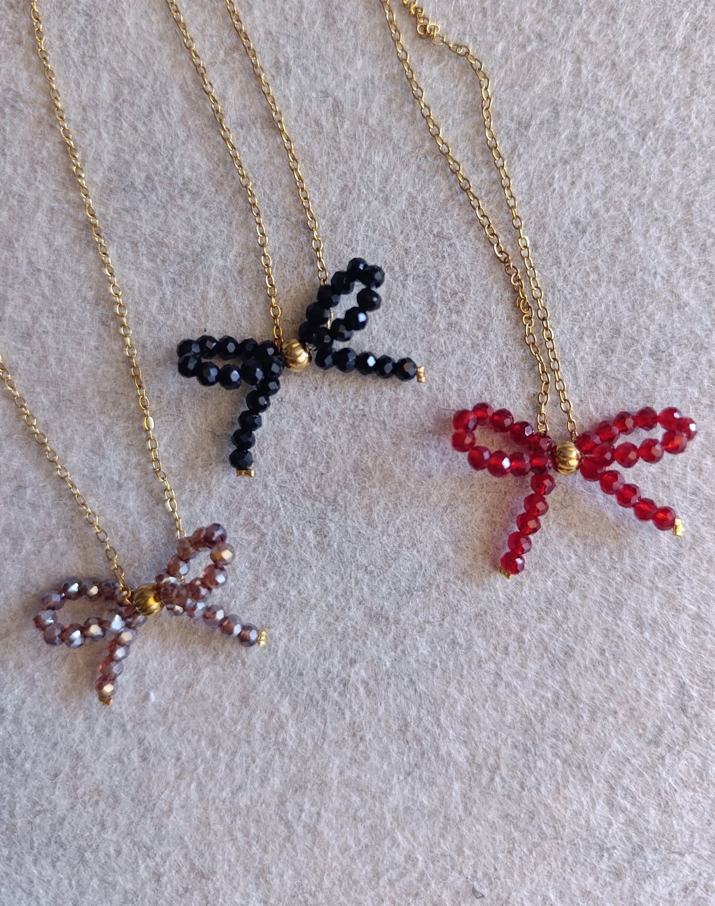 Ατσάλινο κολιέ φιογκάκι!