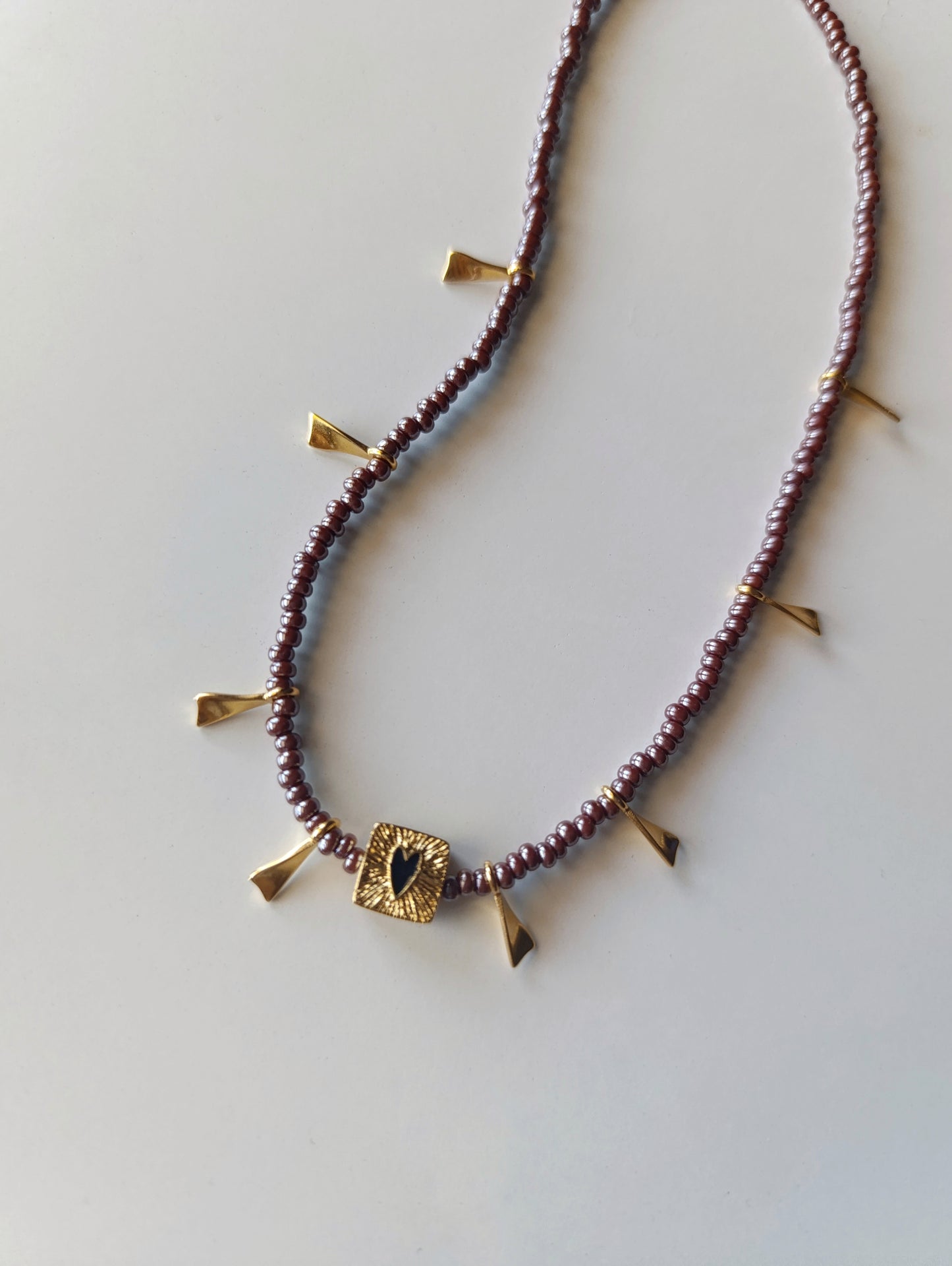 Κολιέ με γυάλινες χάντρες!