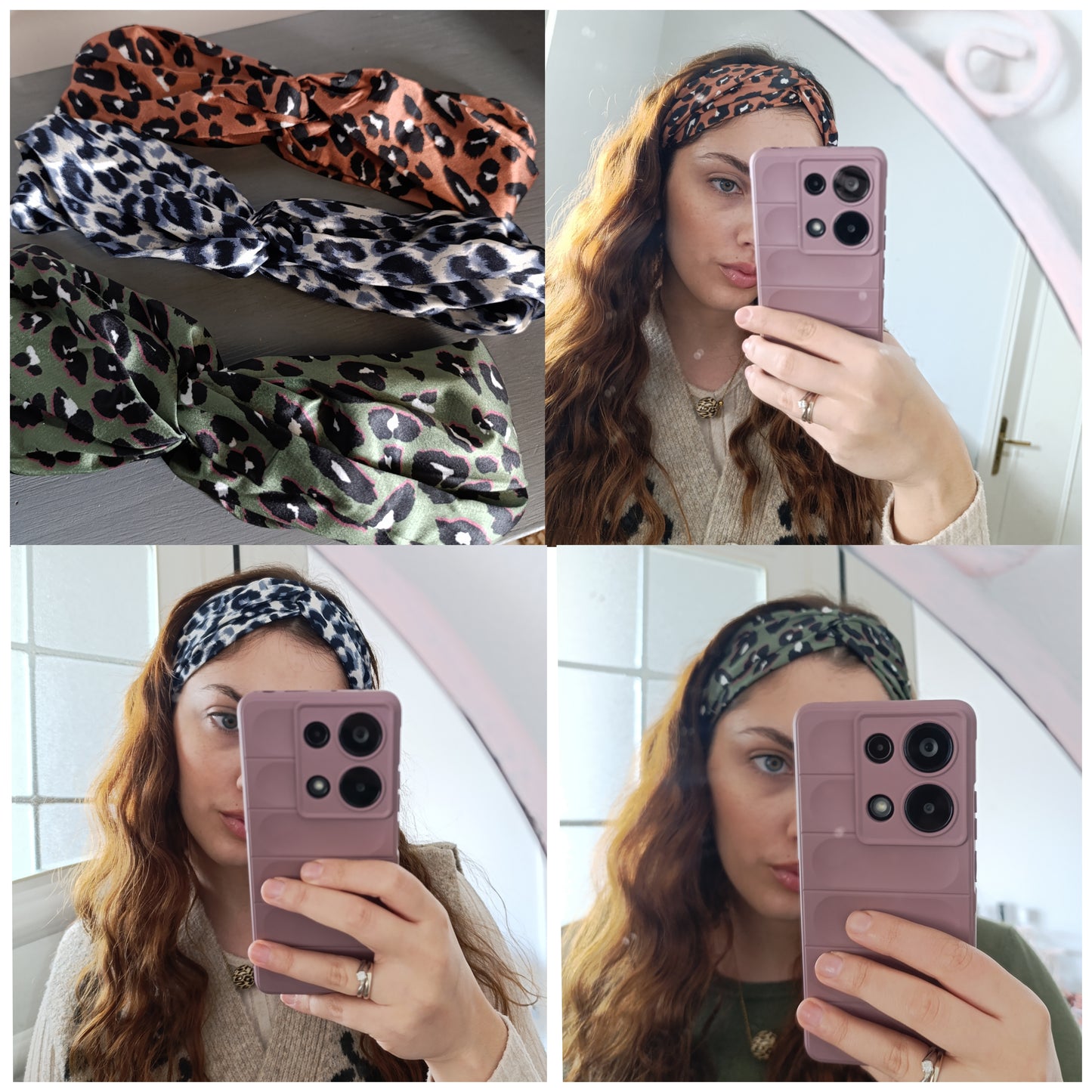 Κορδέλα μαλλιών animal print