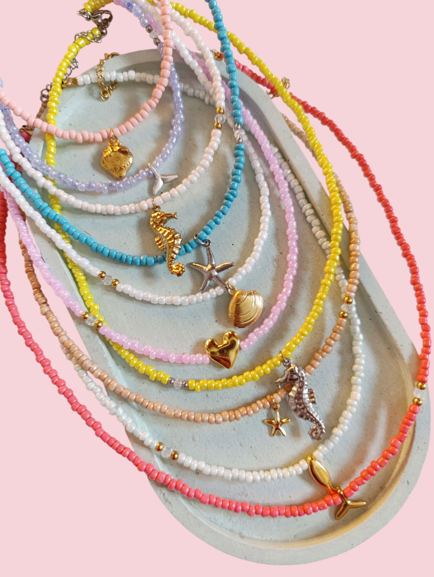 Πολύχρωμα κολιέ! 2+1 ΔΩΡΟ🎁!