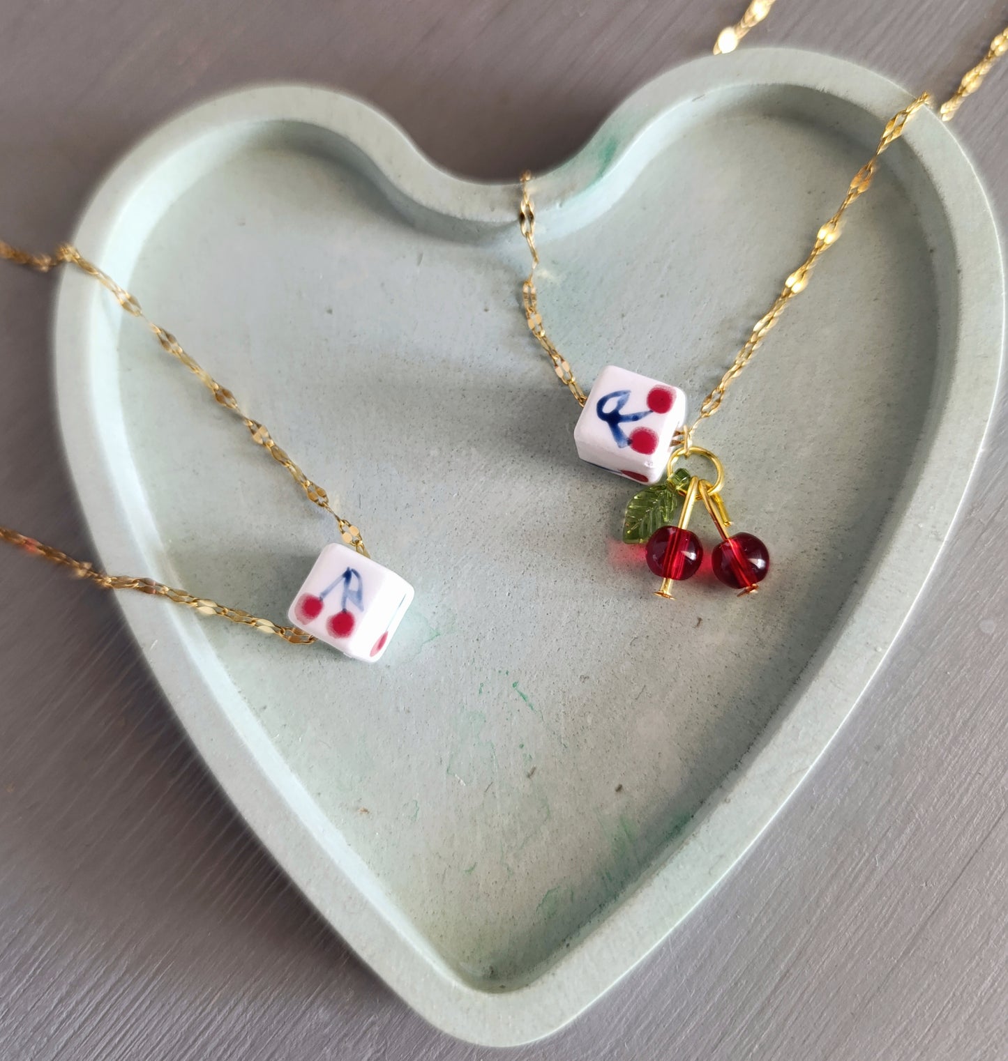 Ατσάλινο κολιέ κερασάκι!