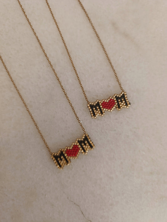 Ατσάλινο κολιέ Μ❤️Μ!