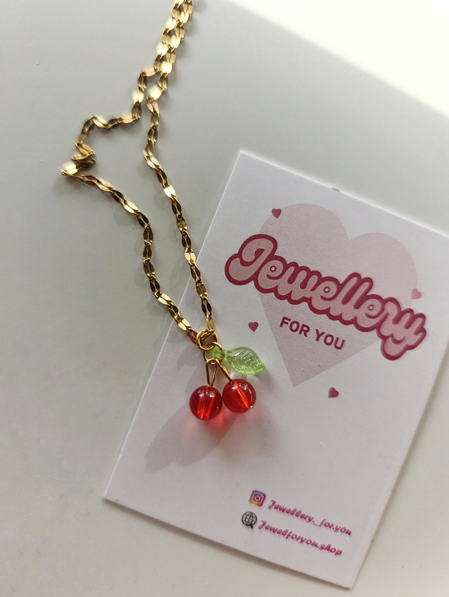 Cherry necklace!🍒
